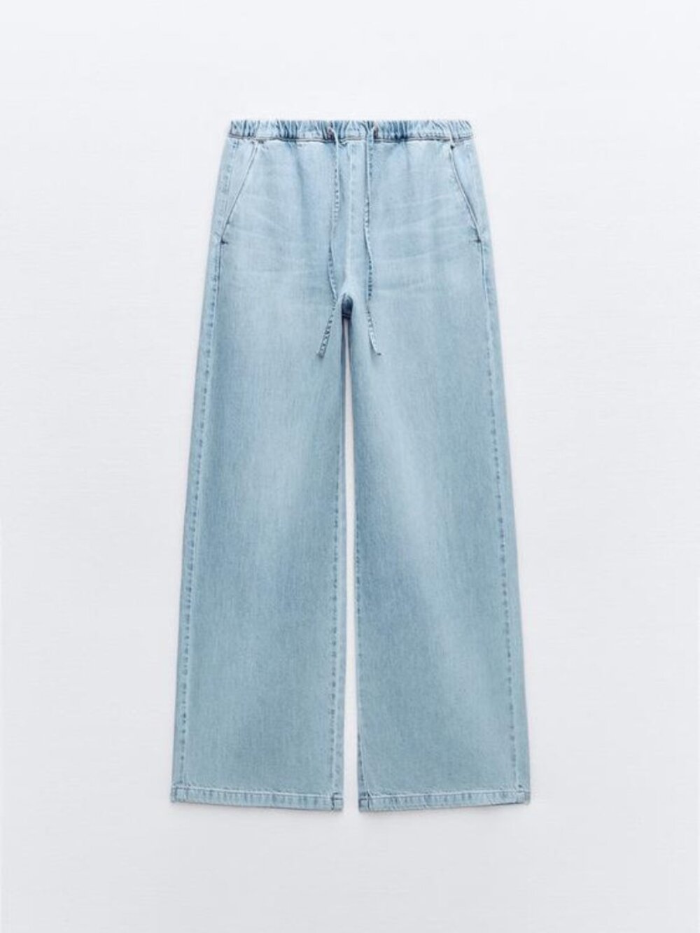 ZARA WIDE LEG HIGH WAIST Z1975 JOGGER JEANS SZ SM